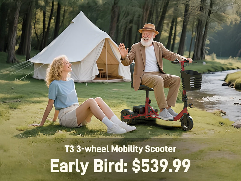 Introducing The All-New Hoverfly T3 3-wheel Mobility Scooter
