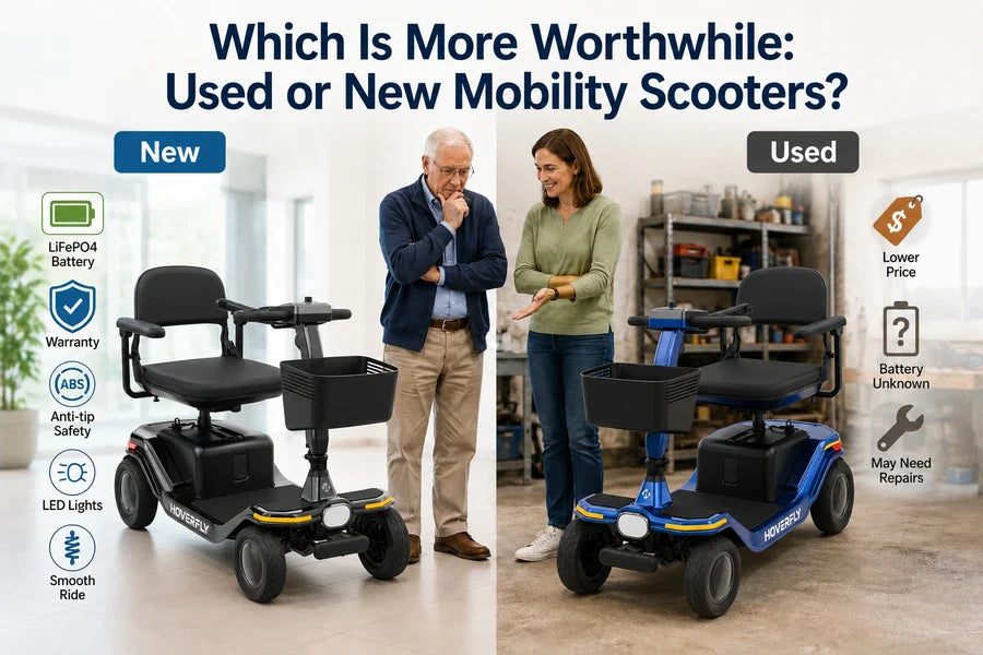 Comparison between new and used mobility scooters