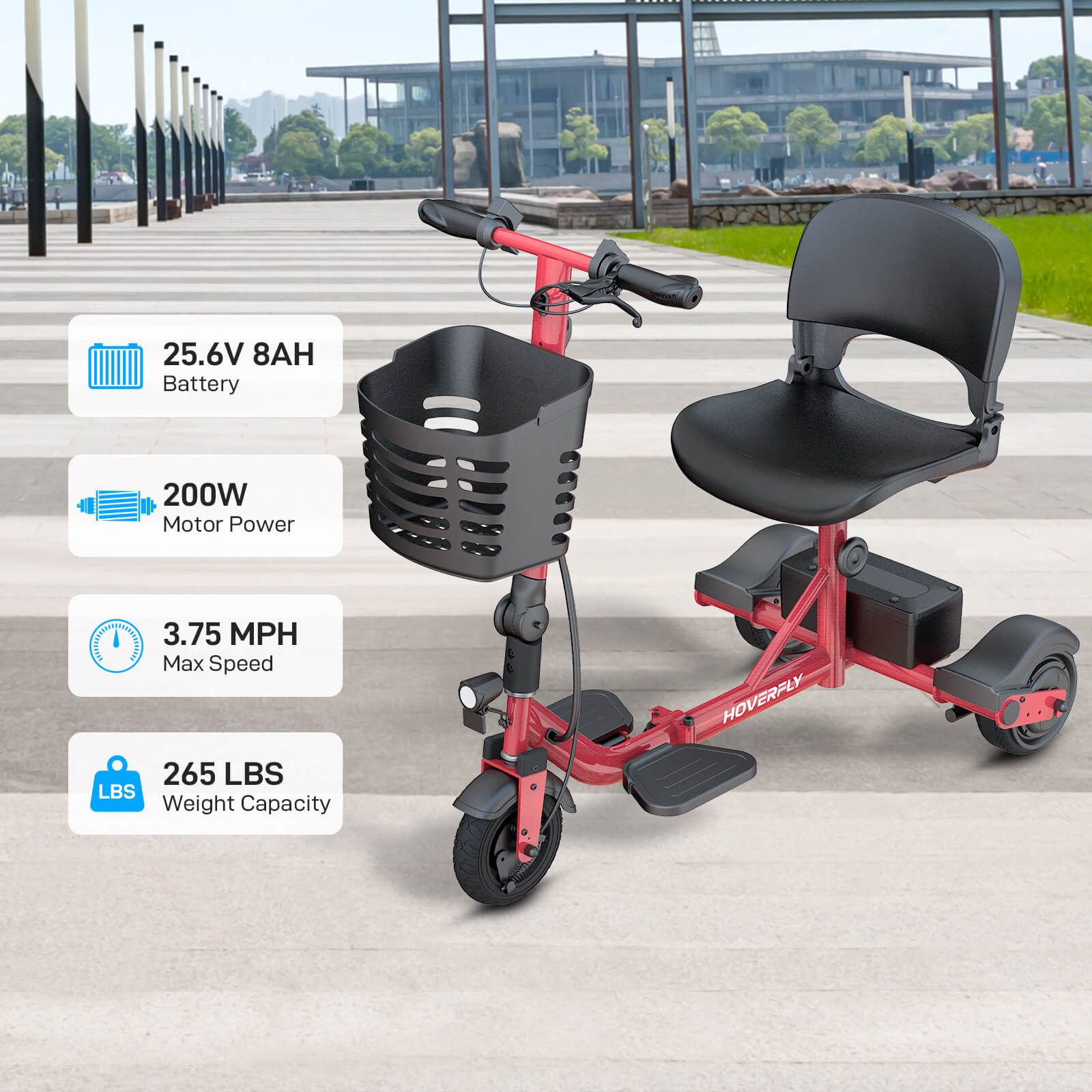 2-Pack Hoverfly T3 Foldable Scooters – Perfect for Seniors