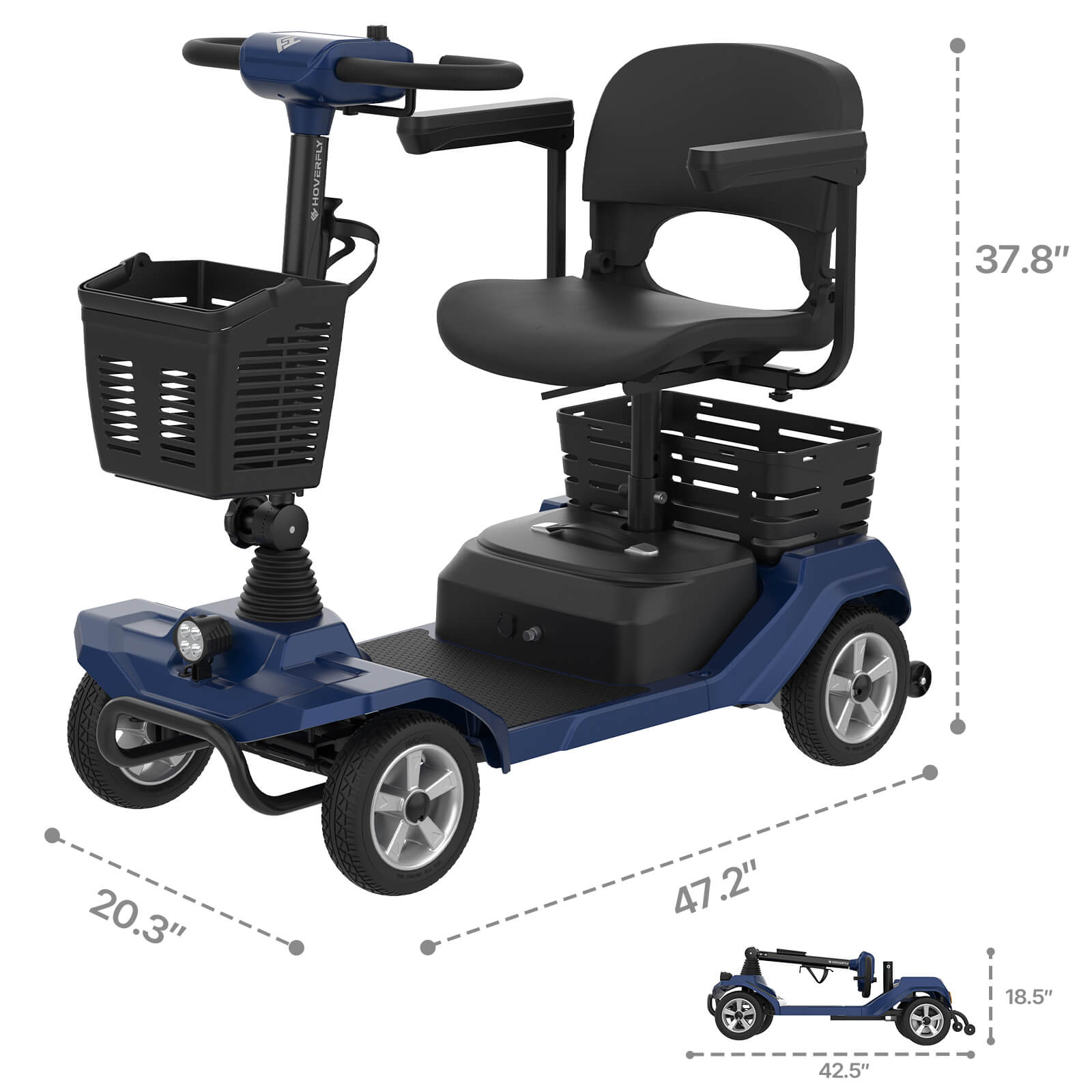 Hoverfly T4 New Edition Electric 4-wheel Mobility Scooter(🌊Summer Sale)