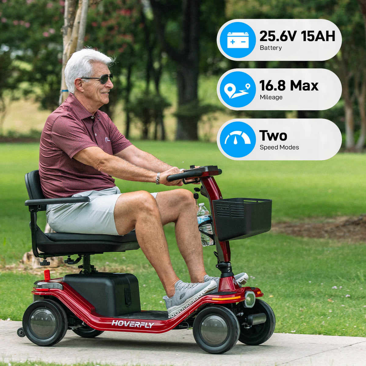 Hoverfly T5 FDA-cleared Electric 4-Wheel Premium Mobility Scooter (🎉Labor Day Sale)