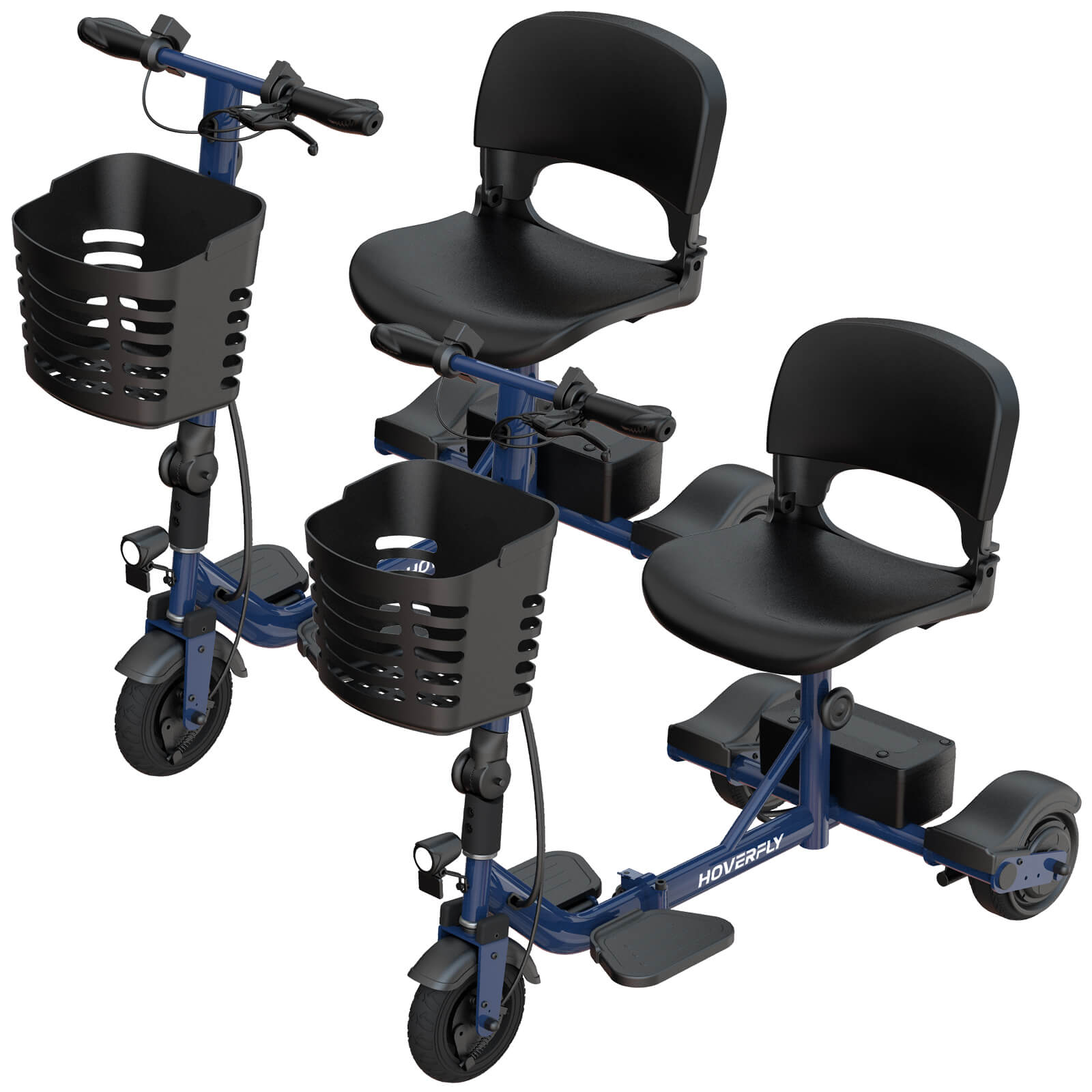 2-Pack Hoverfly T3 Foldable Scooters – Perfect for Seniors