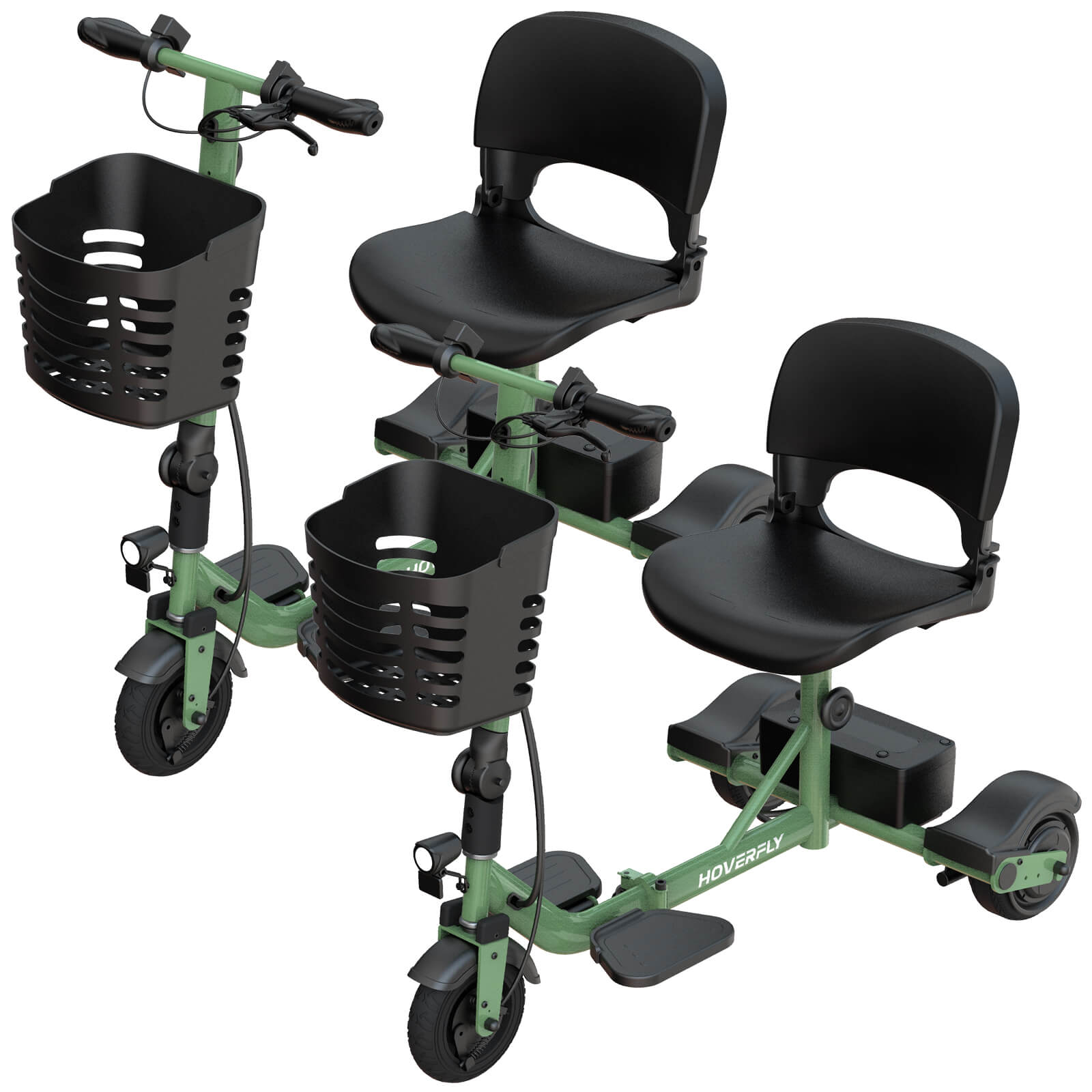 2-Pack Hoverfly T3 Foldable Scooters – Perfect for Seniors