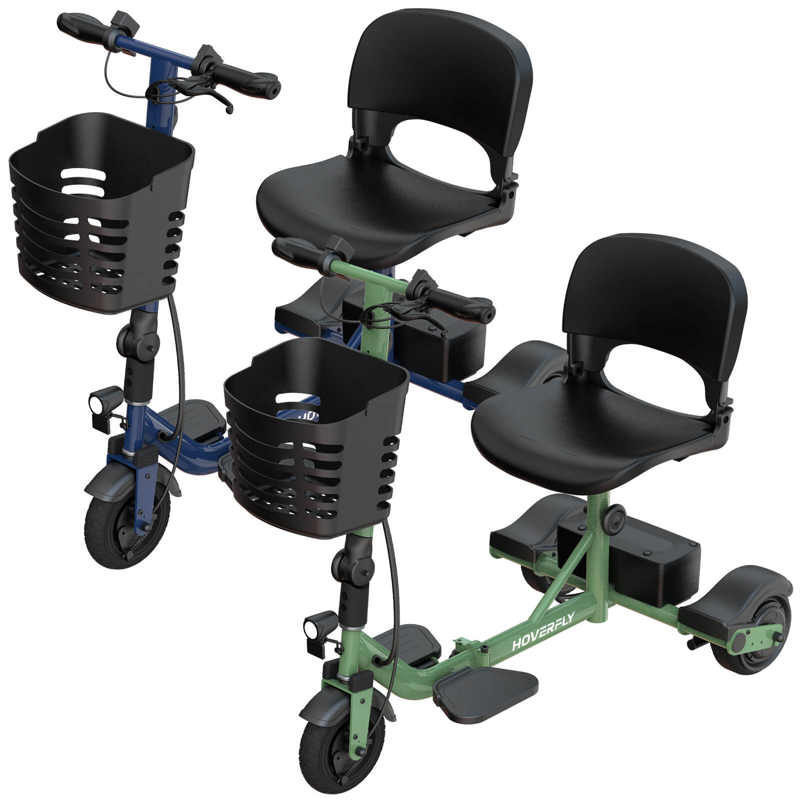 2-Pack Hoverfly T3 Foldable Scooters – Perfect for Seniors