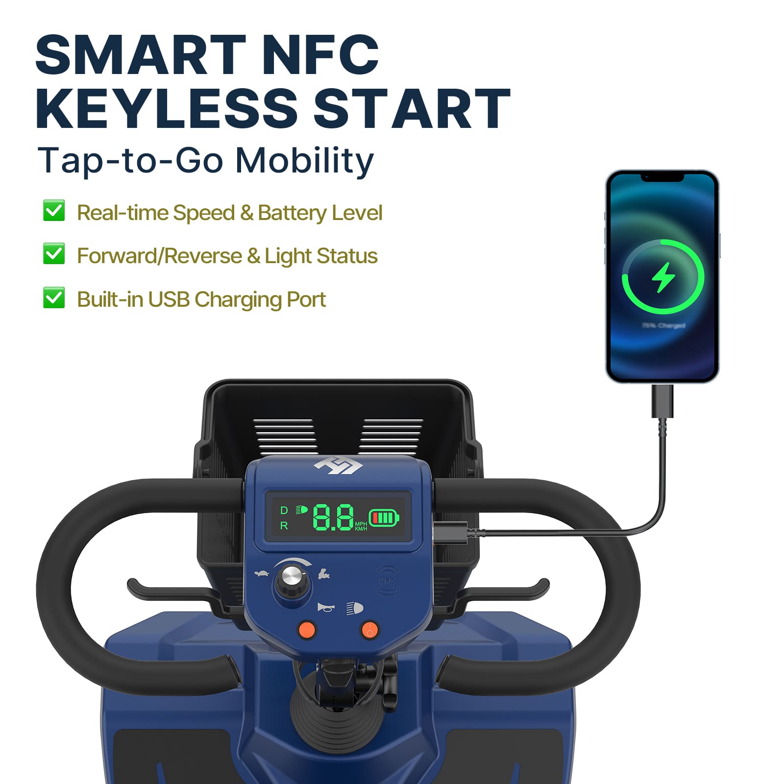Hoverfly T4 New Edition Electric 4-wheel Mobility Scooter(🌊Summer Sale)