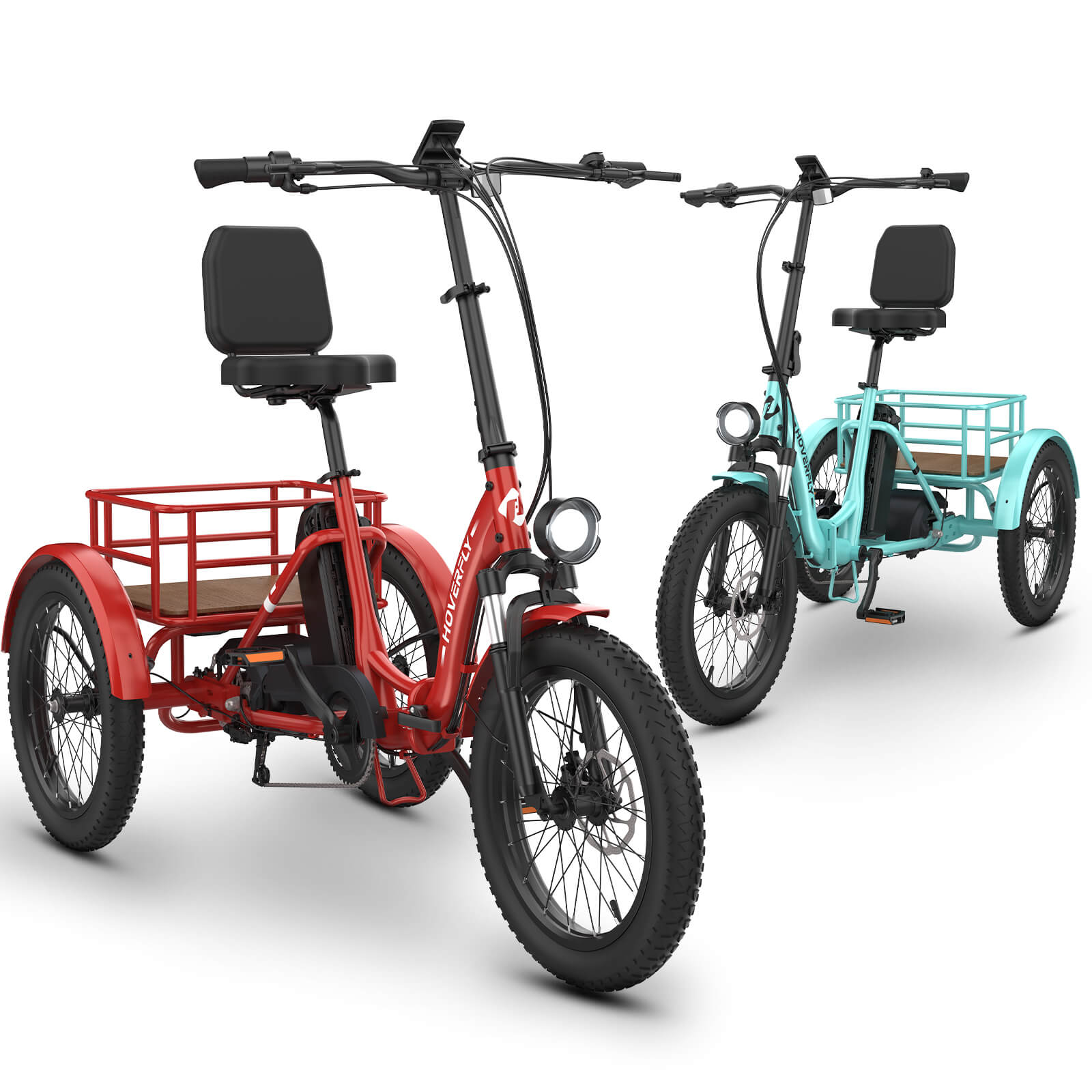 2-Pack Hoverfly ET1 Foldable Electric Trike – Perfect for Seniors