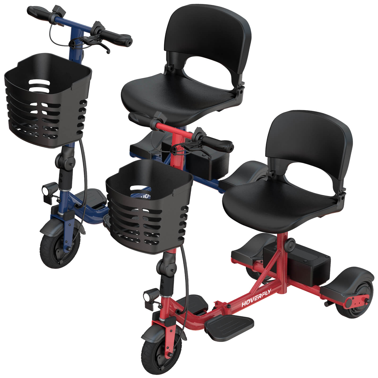 2-Pack Hoverfly T3 Foldable Scooters – Perfect for Seniors