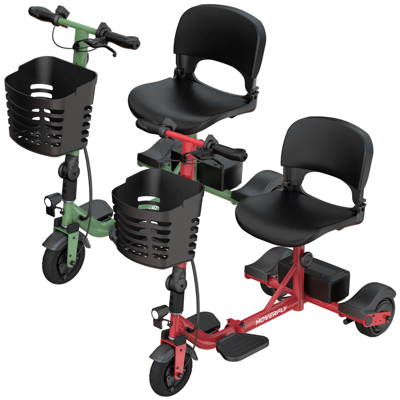 2-Pack Hoverfly T3 Foldable Scooters – Perfect for Seniors