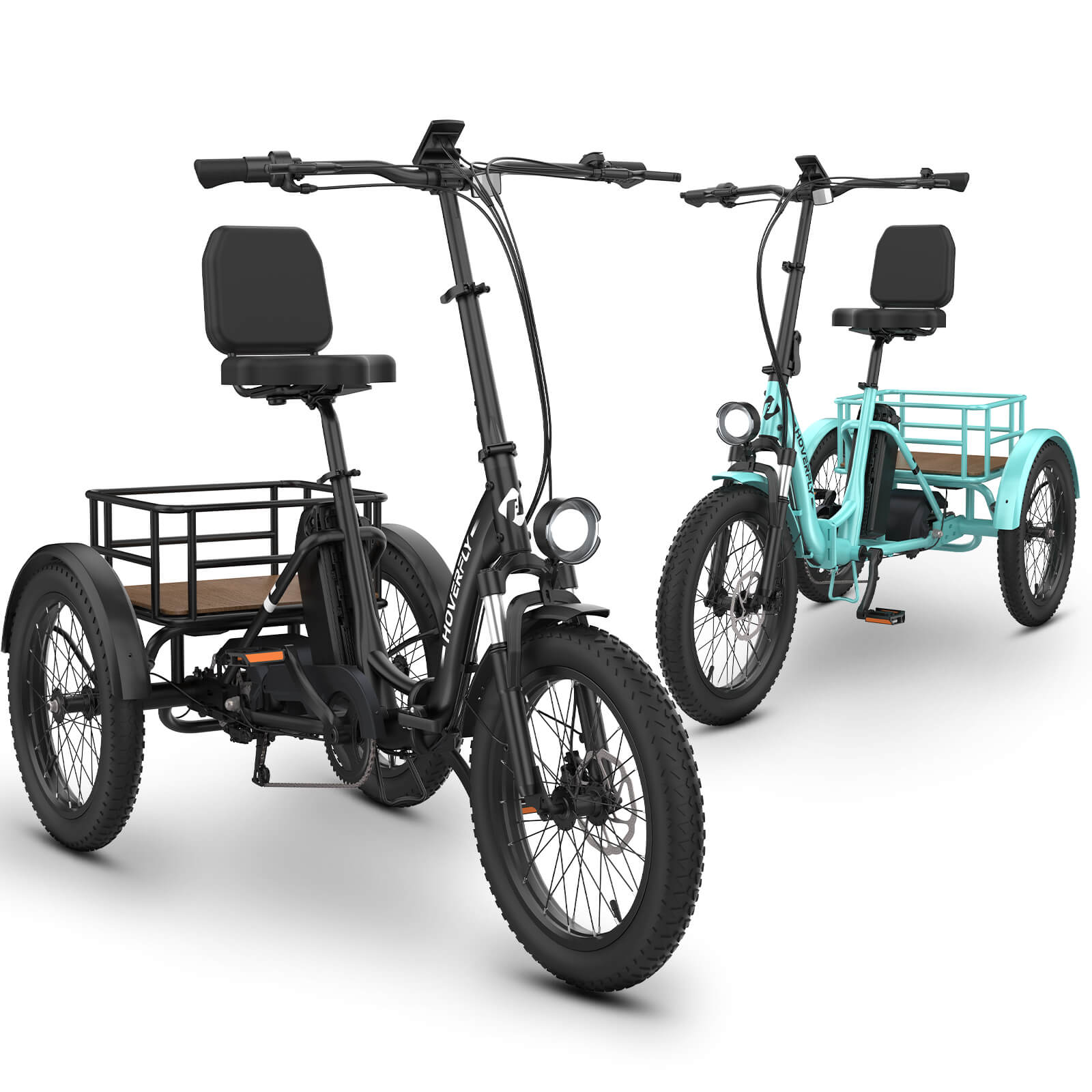 2-Pack Hoverfly ET1 Foldable Electric Trike – Perfect for Seniors