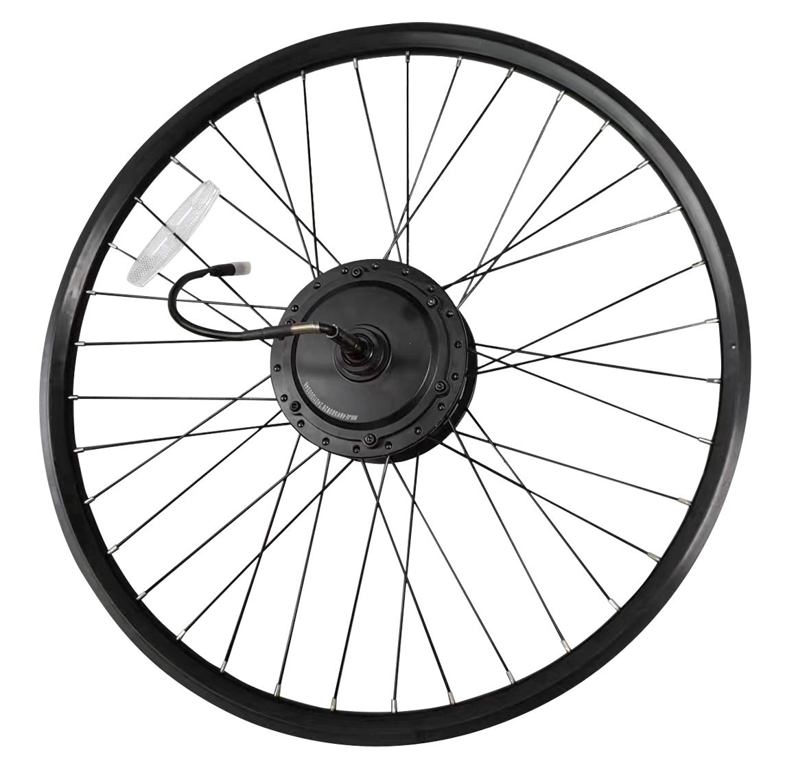 Motor wheel ring spokes