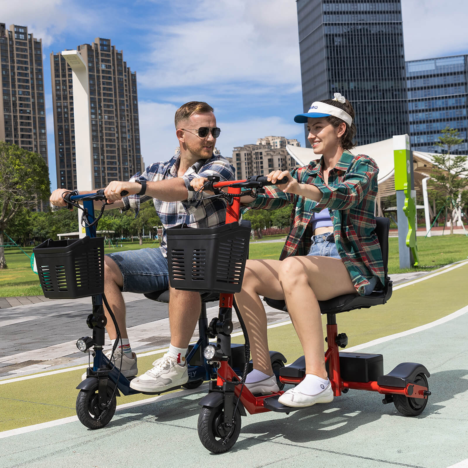 2-Pack Hoverfly T3 Foldable Scooters – Perfect for Seniors
