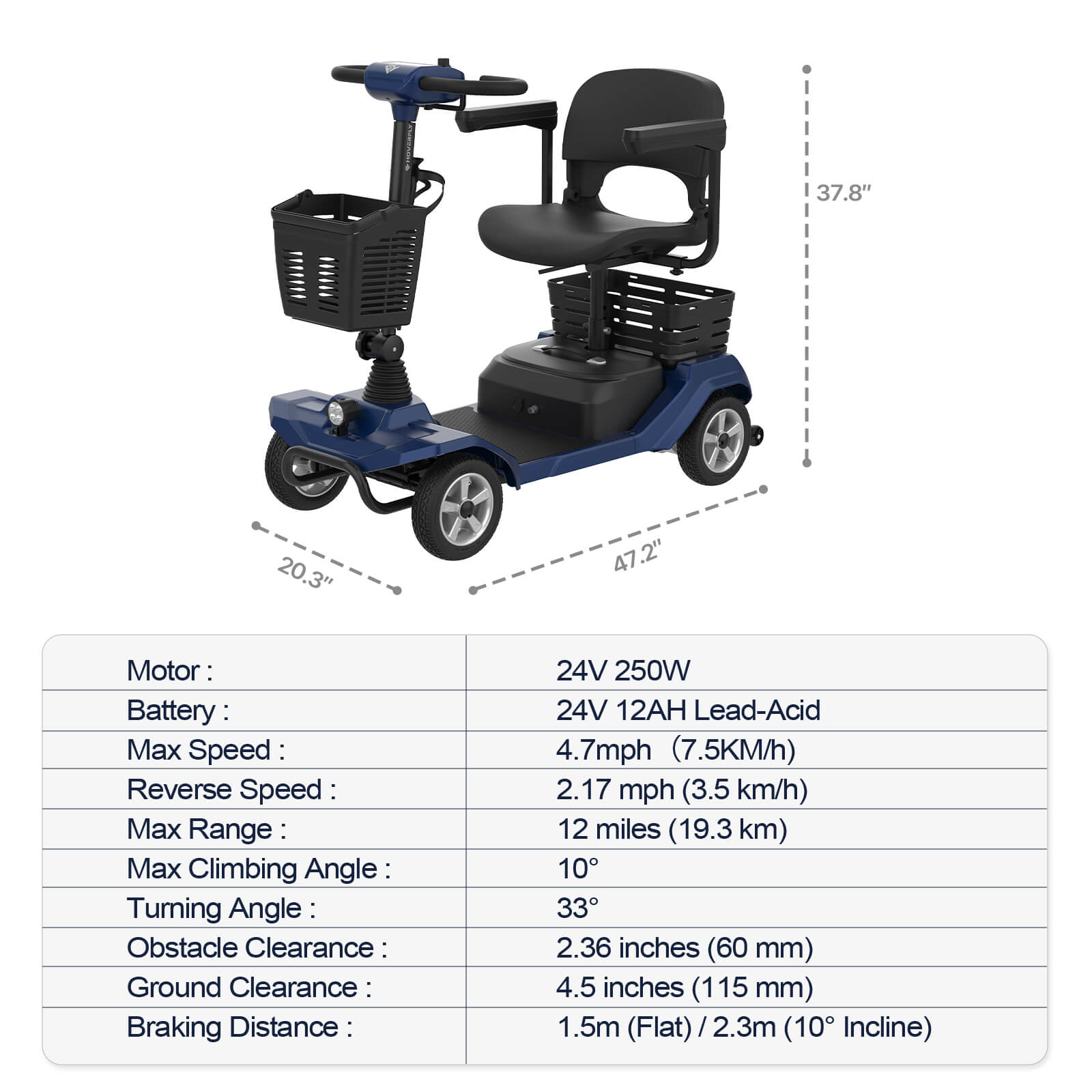 Hoverfly T4 New Edition Electric 4-wheel Mobility Scooter(🌊Summer Sale)