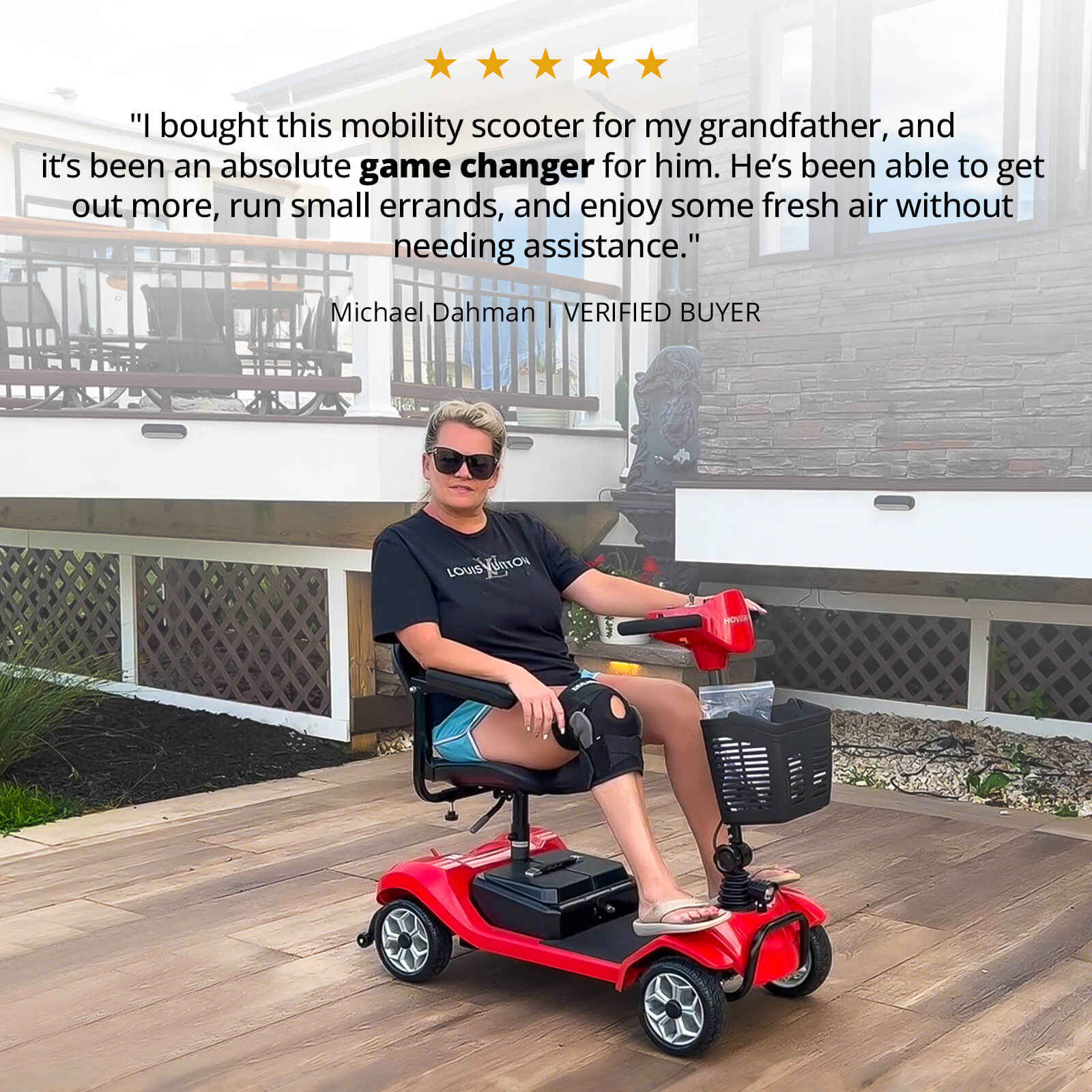 Hoverfly T4 Electric 4-wheel Mobility Scooter (🔥Limited Time Discount)