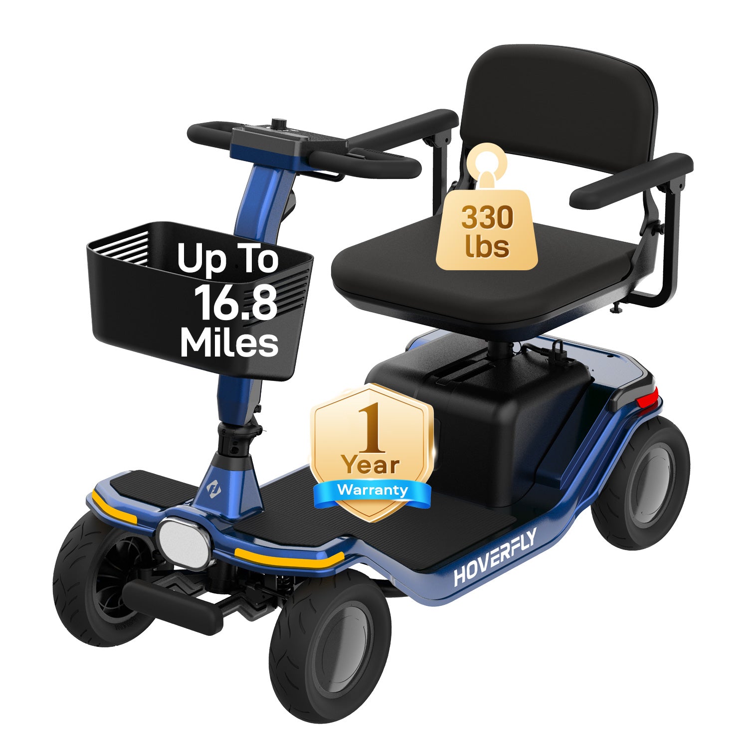 (🚨 Pre-order) Hoverfly T5 Electric 4-Wheel Premium Mobility Scooter(Arrives Feb 2026)