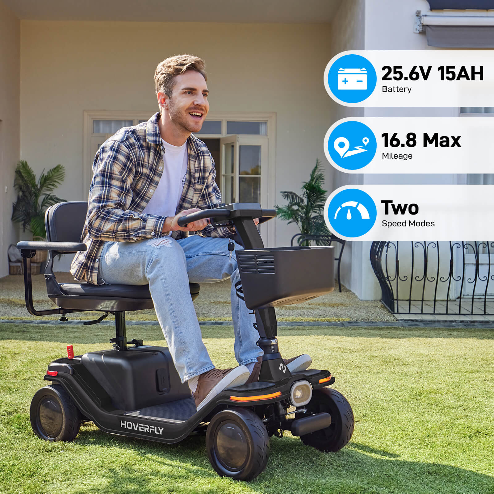 (🚨 Pre-order) Hoverfly T5 Electric 4-Wheel Premium Mobility Scooter(Arrives Feb 2026)