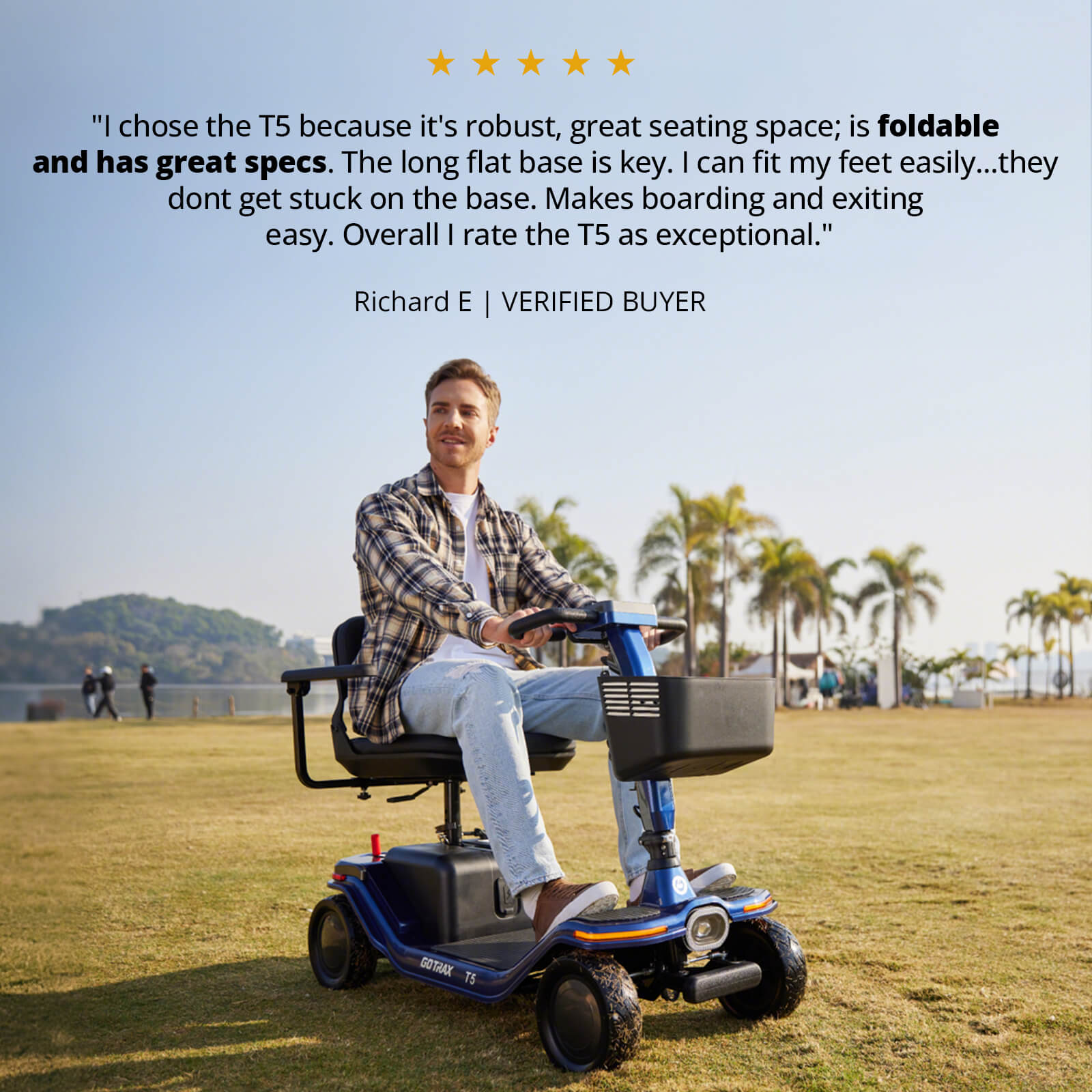 Hoverfly T5 Electric 4-Wheel Premium Mobility Scooter (π₯ Restocking ETA: Jan 15)