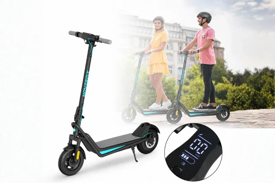 Electric scooter battery life during urban commuting