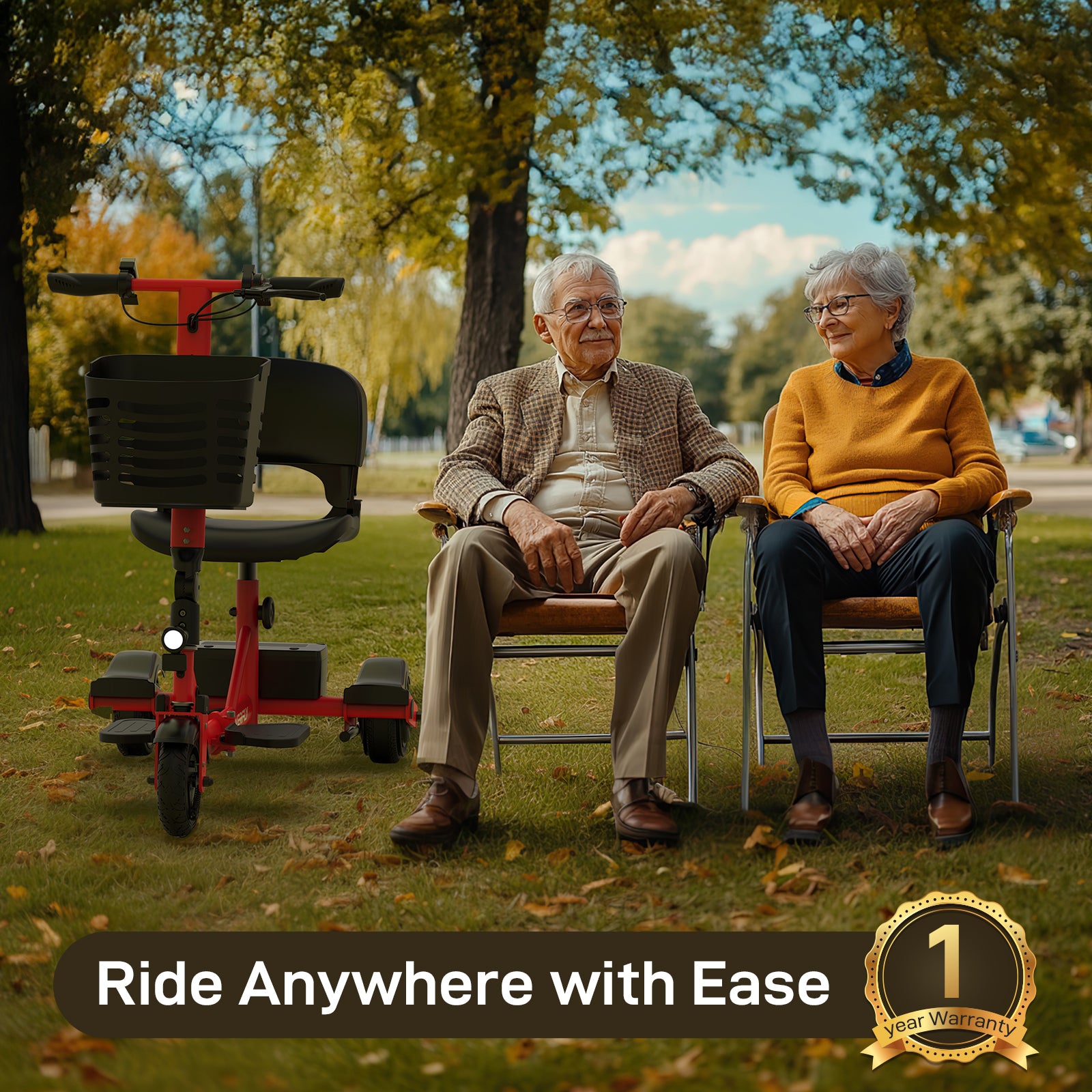 Hoverfly T3 3-wheel Foldable Mobility Scooter for Seniors (🚚Pre order)