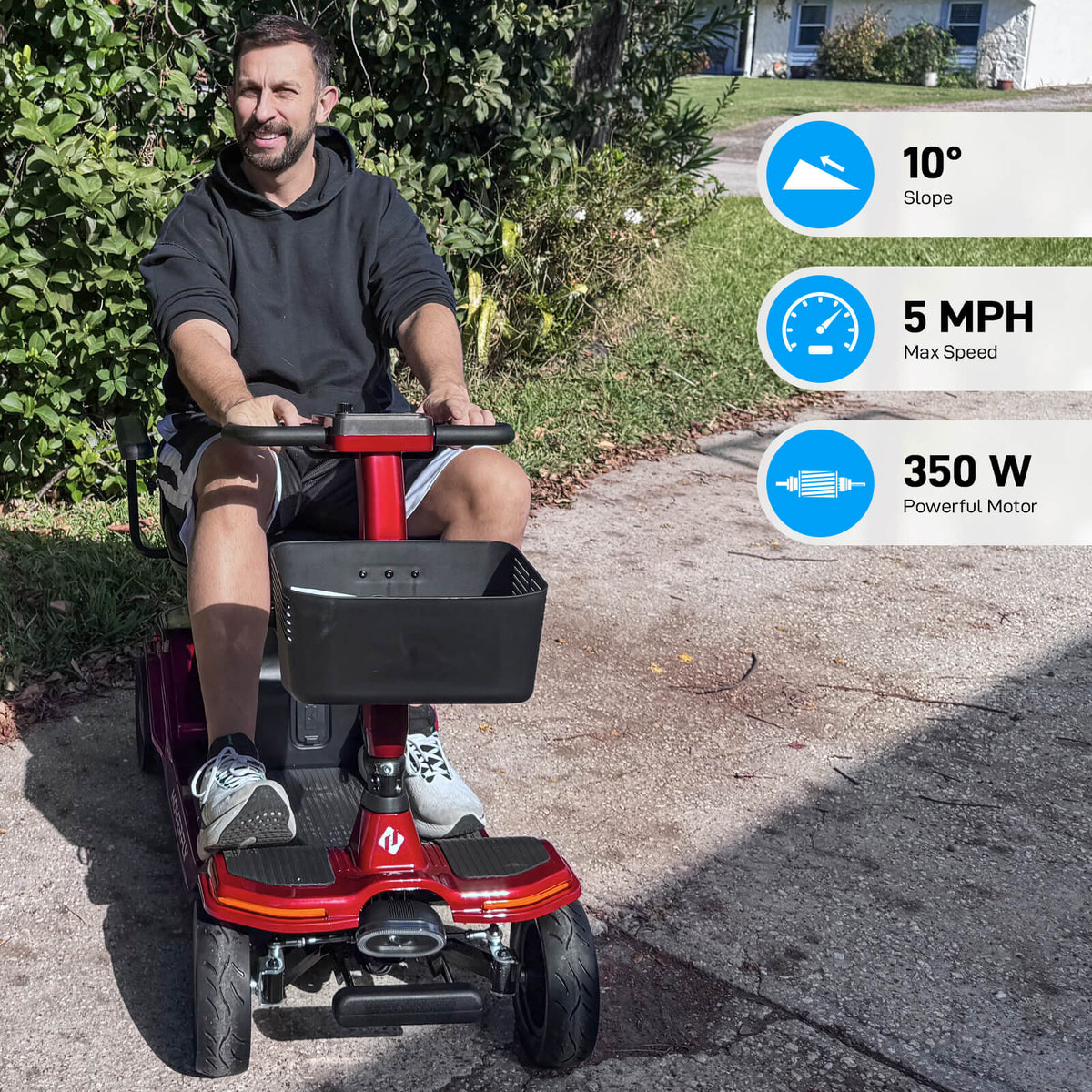 Hoverfly T5 FDA-cleared Electric 4-Wheel Premium Mobility Scooter (🍂Fall Sale)