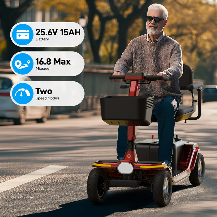 Hoverfly T5 Electric 4-Wheel Premium Mobility Scooter(⏰ Limited Stock)