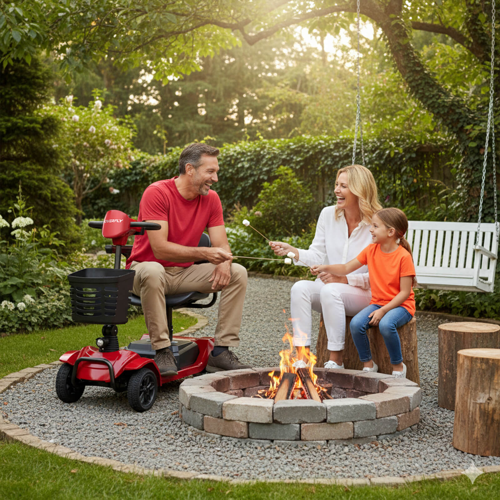 Electric Outdoor Scooter for Adults - Up to 12 Miles Range Electric Power Travel Scooter