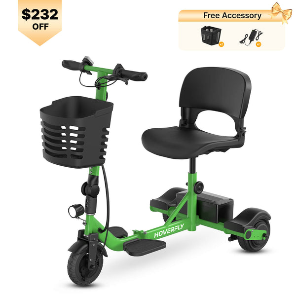 Hoverfly T3 3-wheel Foldable Mobility Scooter for Adults (🔥Limited Time Discount)