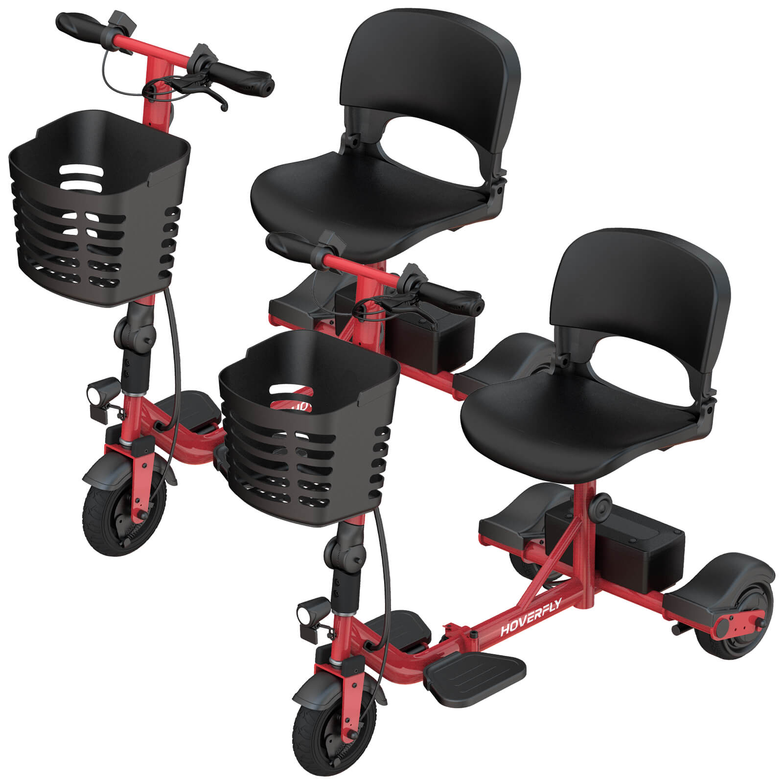 2-Pack Hoverfly T3 Foldable Scooters – Perfect for Seniors