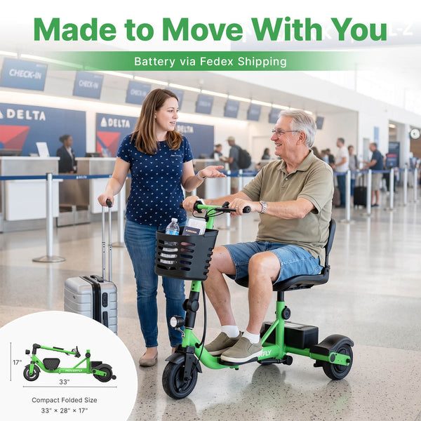 Hoverfly T3 3-wheel Foldable Scooter for Adults (🔥Limited Time Discount)