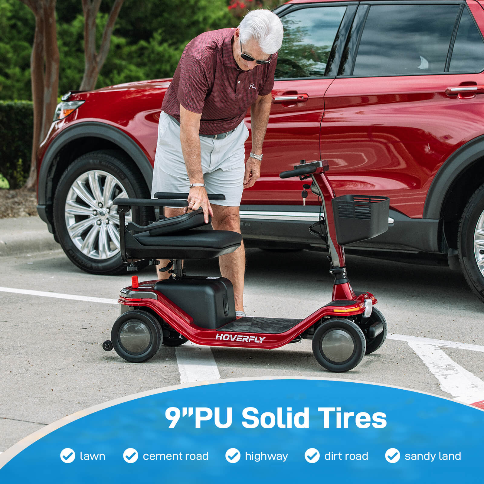 Hoverfly T5 FDA-cleared Electric 4-Wheel Premium Mobility Scooter (🍂Fall Sale)