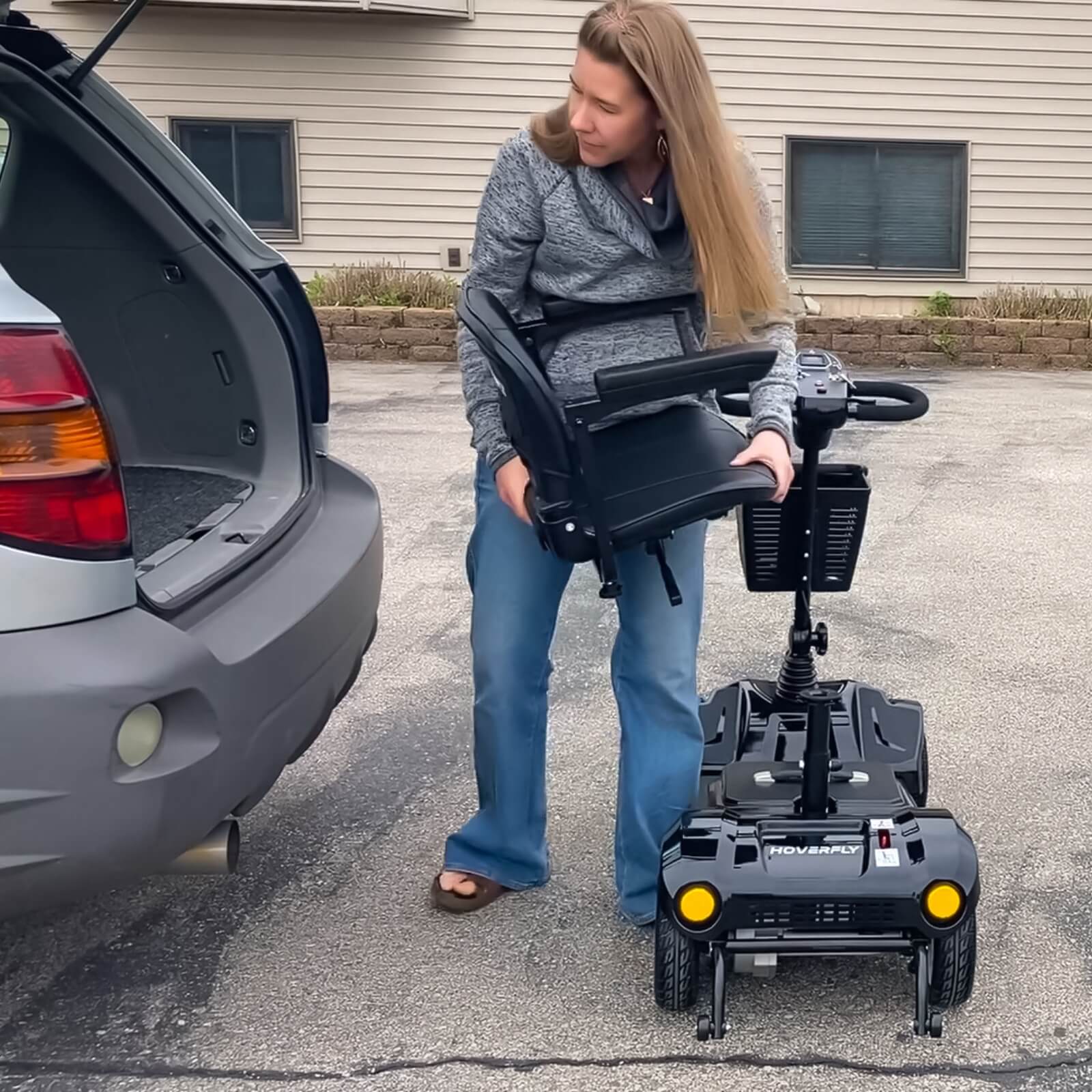 Hoverfly T4 Electric 4-wheel Scooter for Adults (🔥New Year Sale)