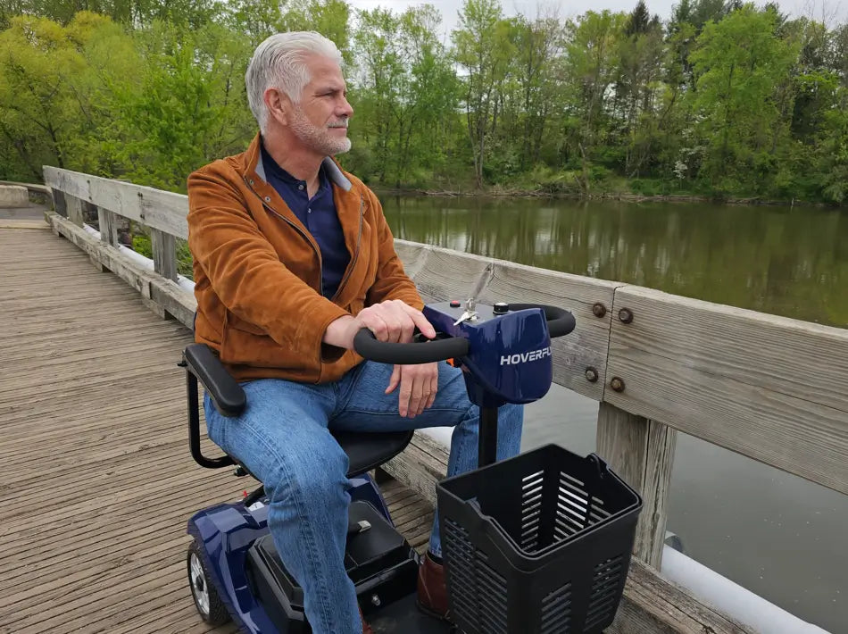 driving an outdoor mobility scooter