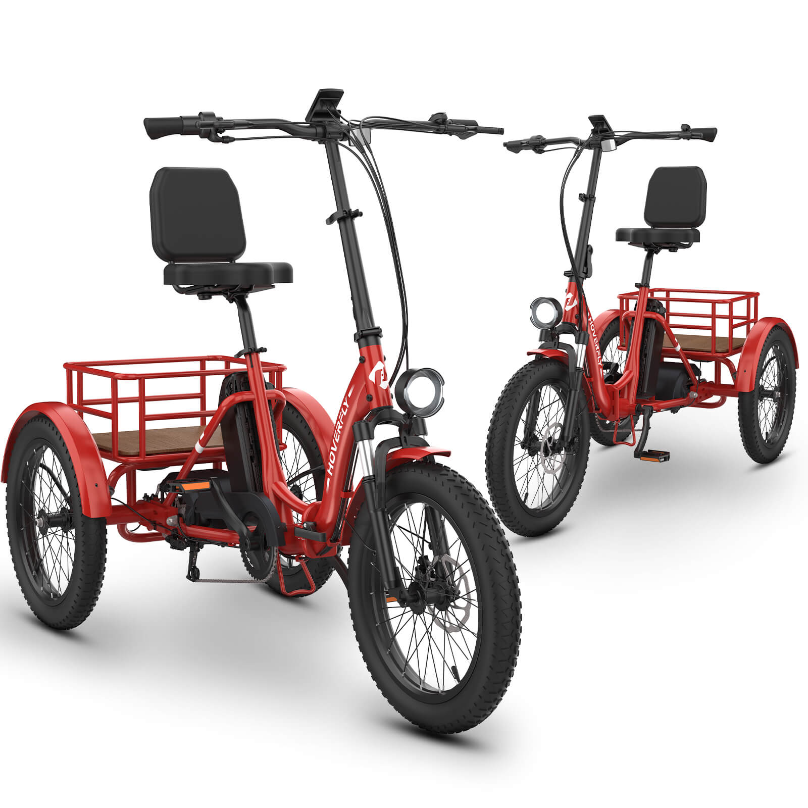 2-Pack Hoverfly ET1 Foldable Electric Trike – Perfect for Seniors
