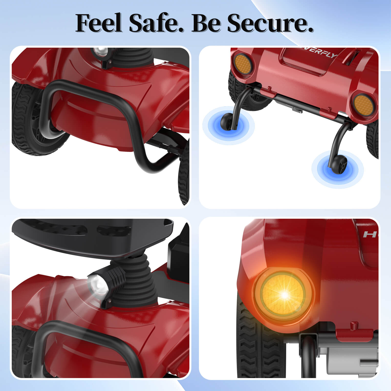 Hoverfly T4 Outdoor Mobility Scooter with Detachable Battery (🔥New Year Sale)