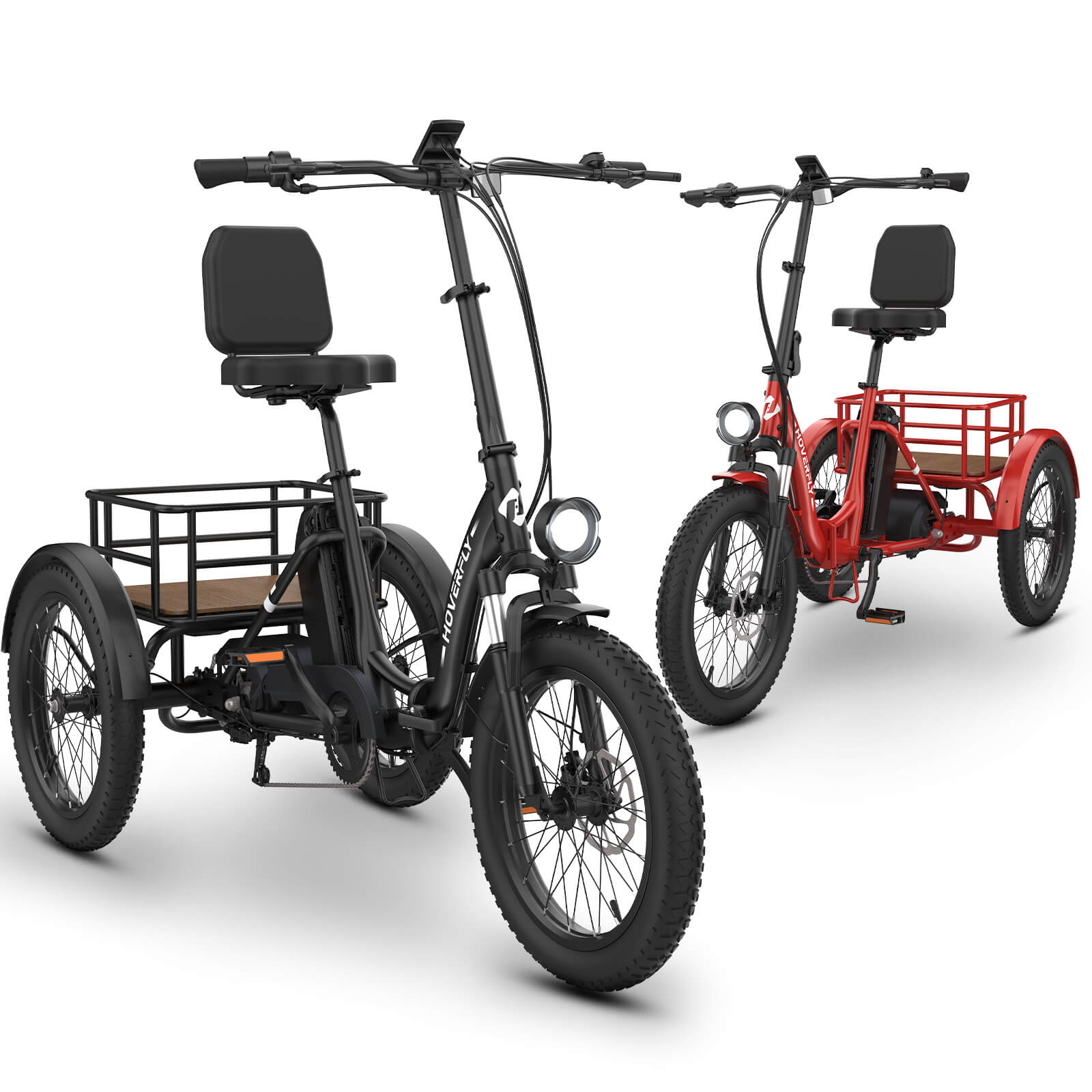 2-Pack Hoverfly ET1 Foldable Electric Trike – Perfect for Seniors