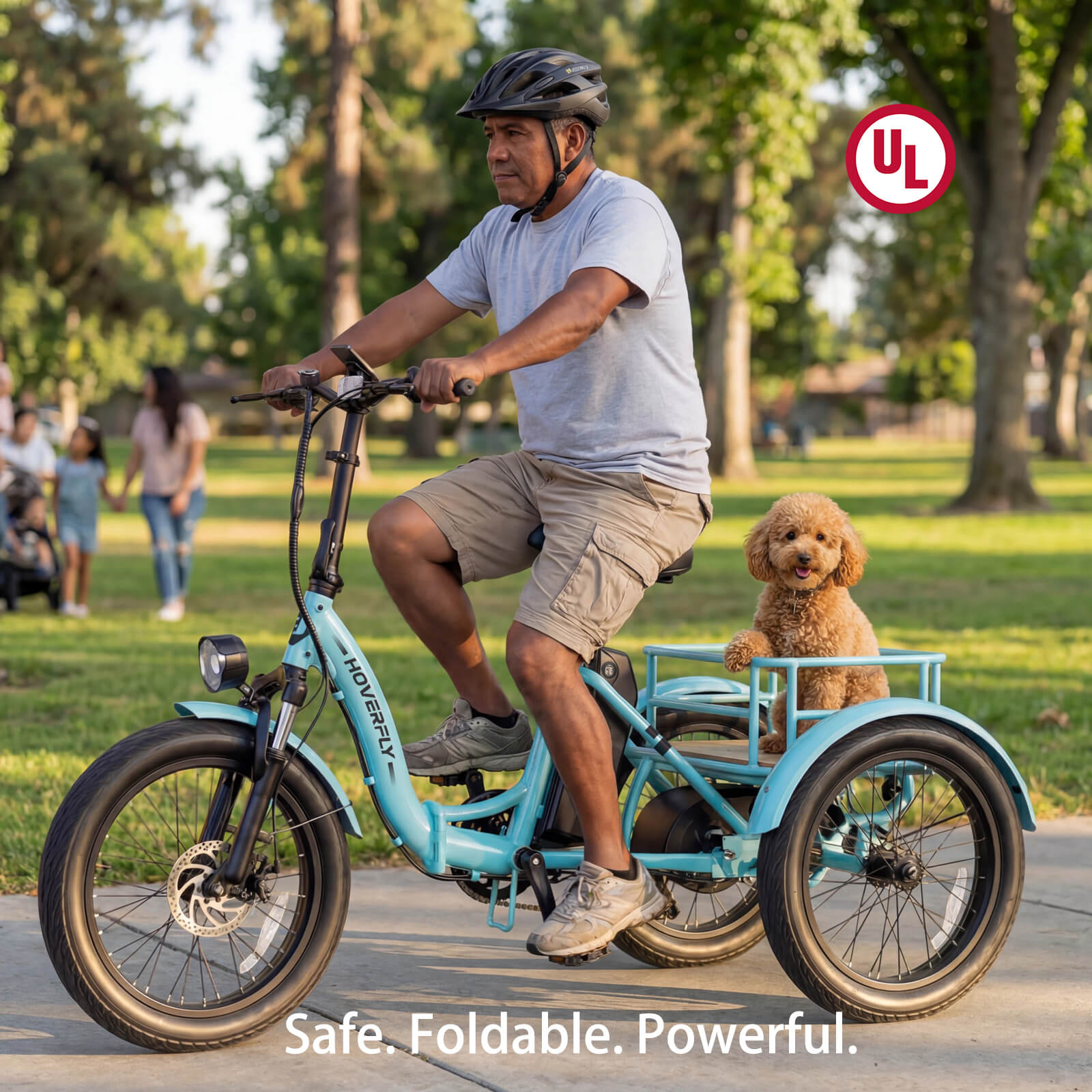 Hoverfly® ET1 Folding Electric Trike 15.5mph | 61 Miles Max Range(🌊Summer Sale)
