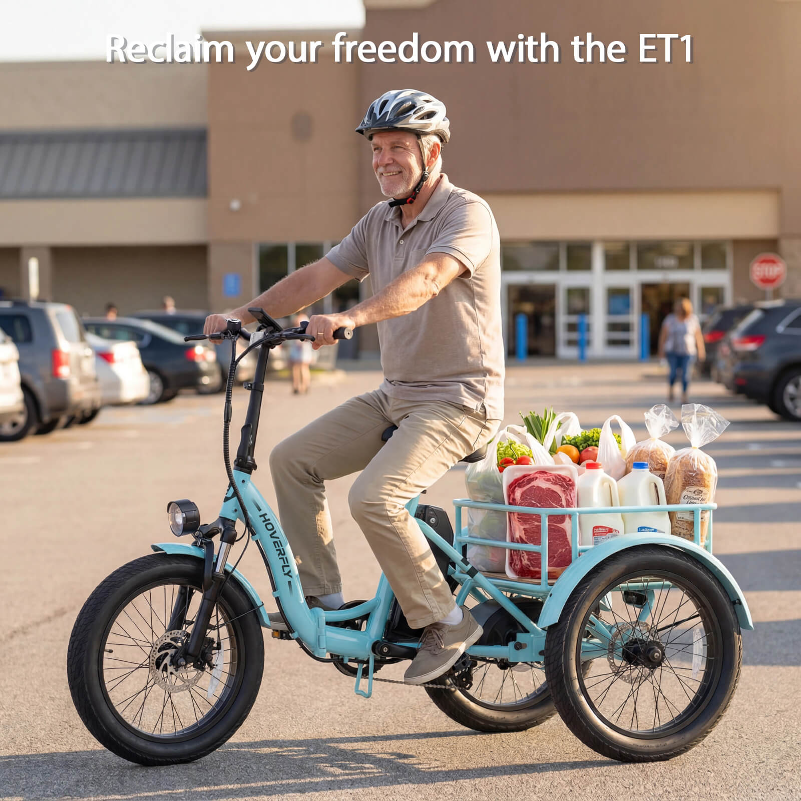 Hoverfly® ET1 Folding Electric Trike 15.5mph | 61 Miles Max Range(🌊Summer Sale)