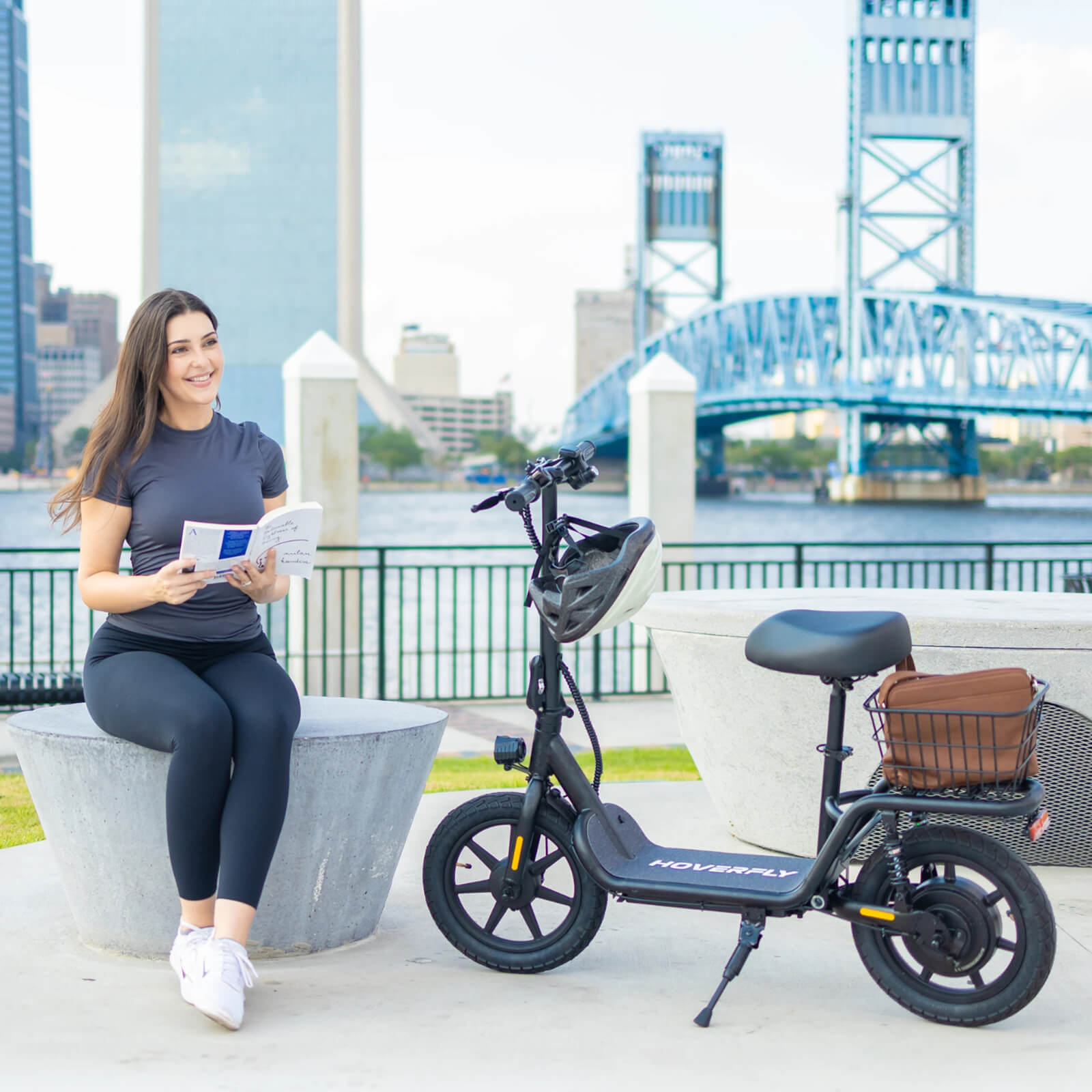 Hoverfly Z5 14 Inch Fat Tire Electric Scooter with Seat