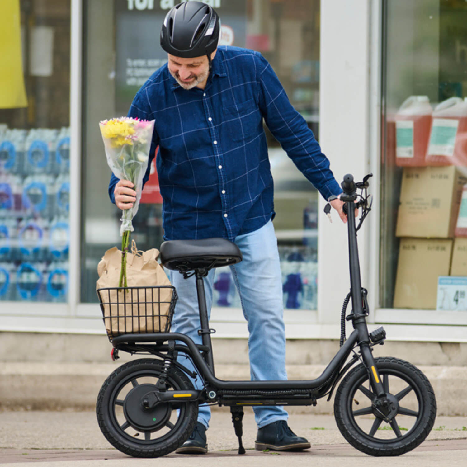 Hoverfly Z5 14 Inch Fat Tire Electric Scooter with Seat
