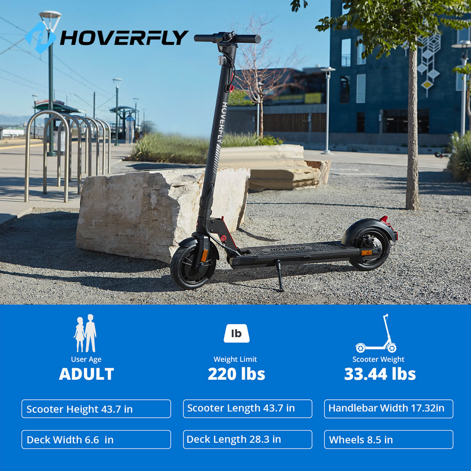Hoverfly XR Elite Electric Scooter (🔥 BFCM Sale)