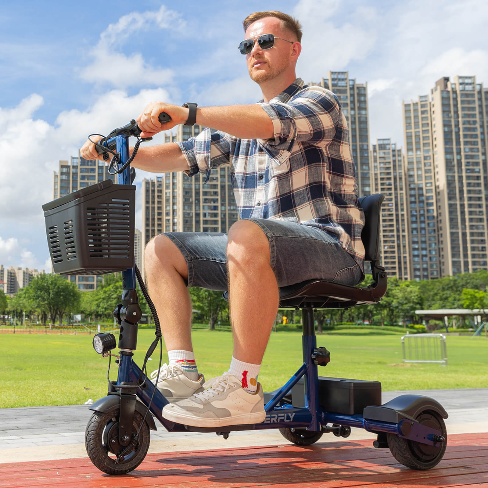 Hoverfly T3 3-wheel Foldable Mobility Scooter for Seniors (🔥Limited Time Discount)