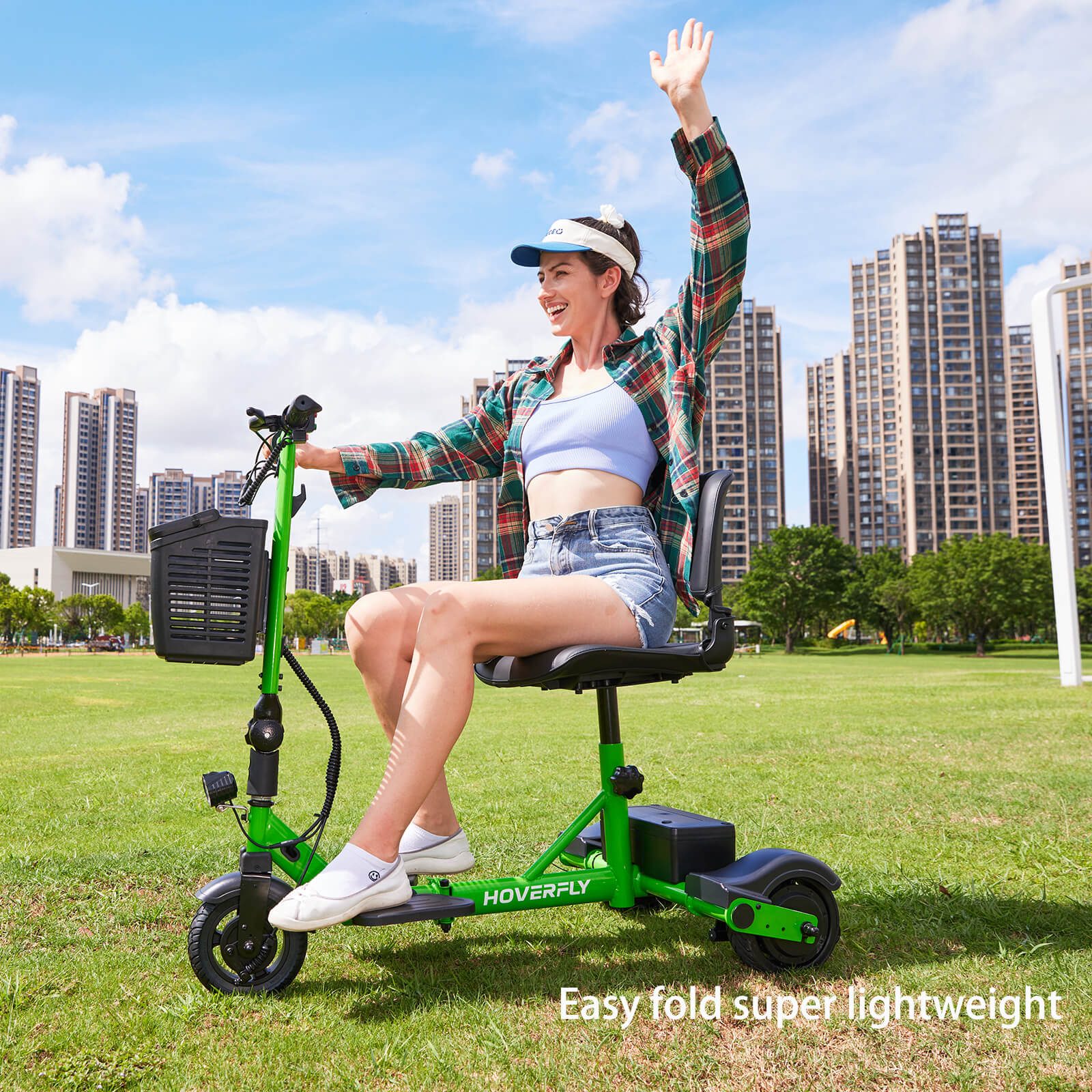 Hoverfly T3 3-wheel Foldable Mobility Scooter for Adults