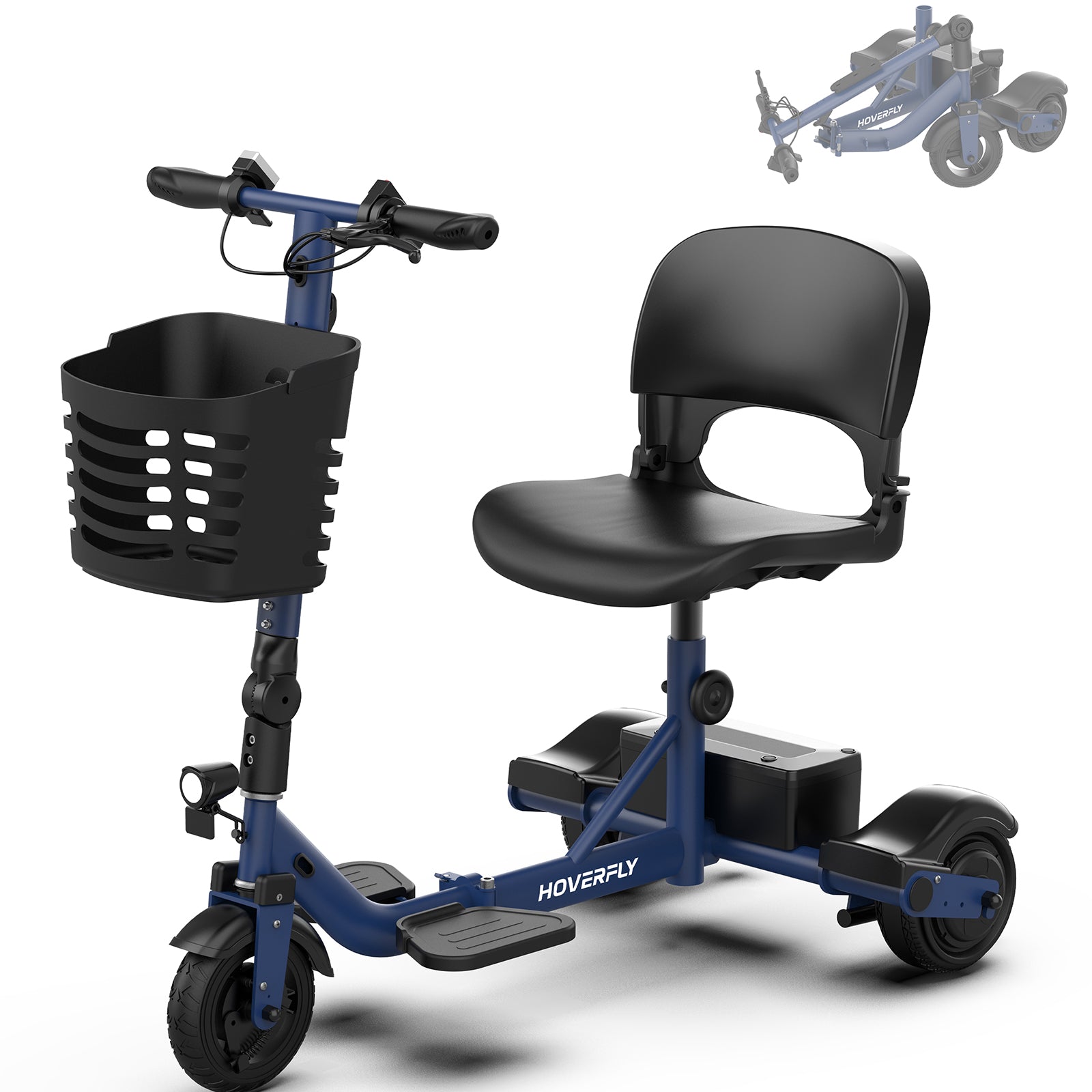 Hoverfly T3 3-wheel Foldable Mobility Scooter for Seniors (🔥Limited Time Discount)