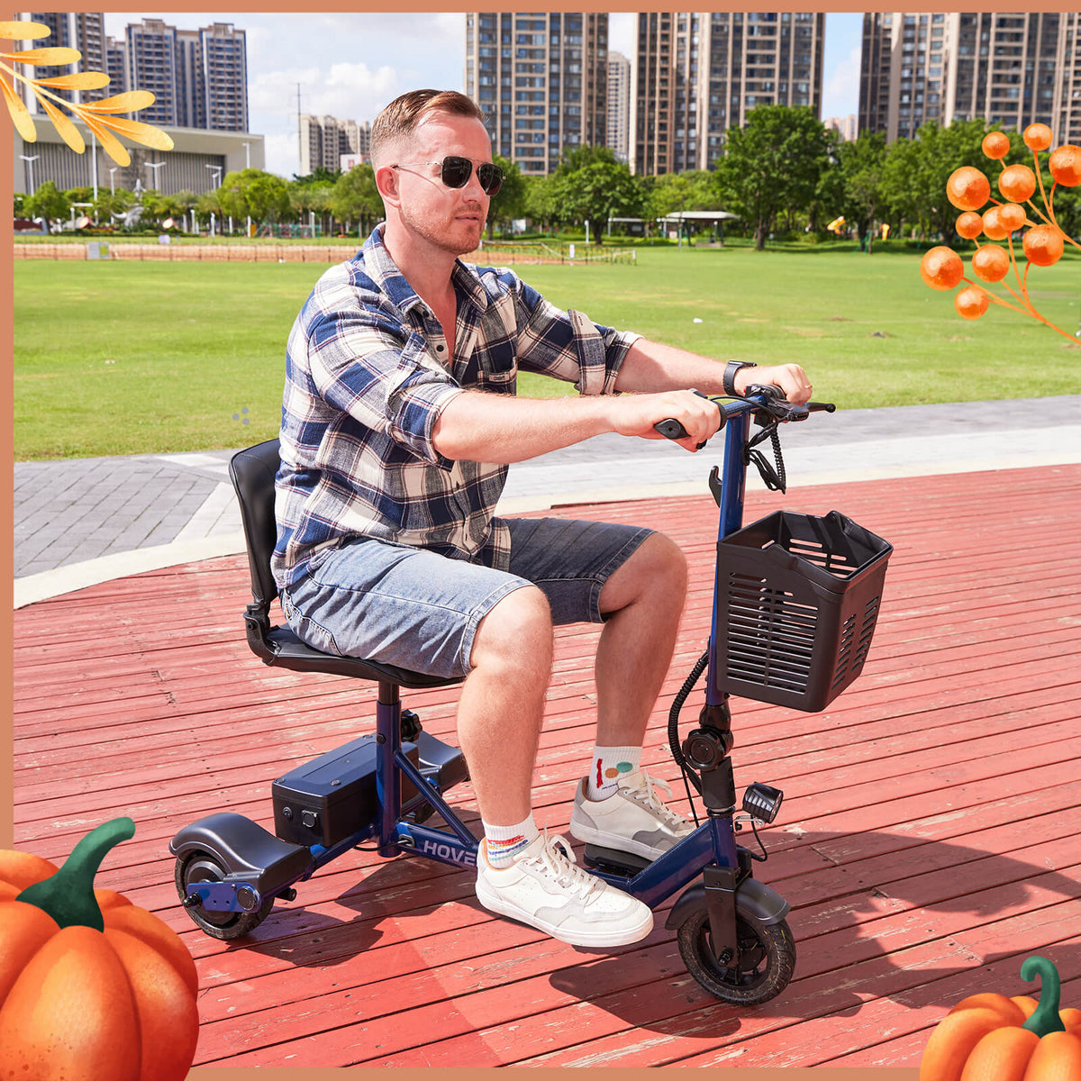 Hoverfly T3 3-wheel Foldable Mobility Scooter for Adults (🔥Limited Time Discount)
