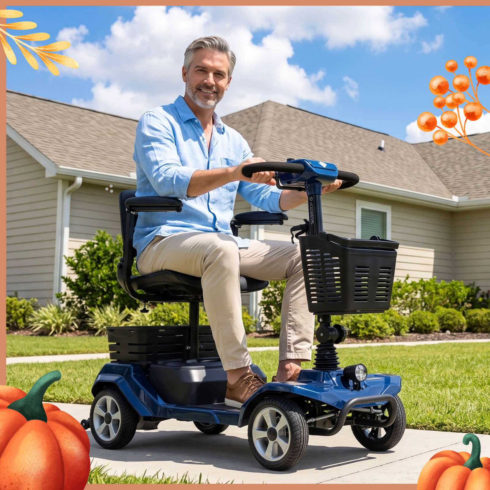 Hoverfly T4 Electric 4-wheel Mobility Scooter (🔥Limited Time Discount)