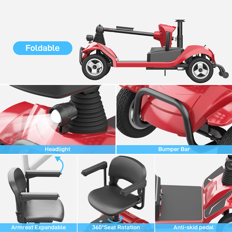 Hoverfly T4 Electric 4-wheel Mobility Scooter(🔥Limited Time Discount)