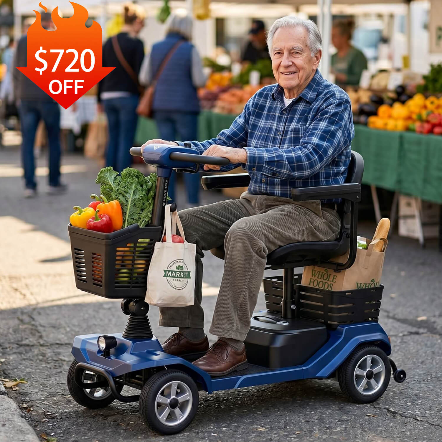 Hoverfly T4 New Edition Electric 4-wheel Mobility Scooter (🔥New Launch) [Pre-Sale: Ships Jun 25]