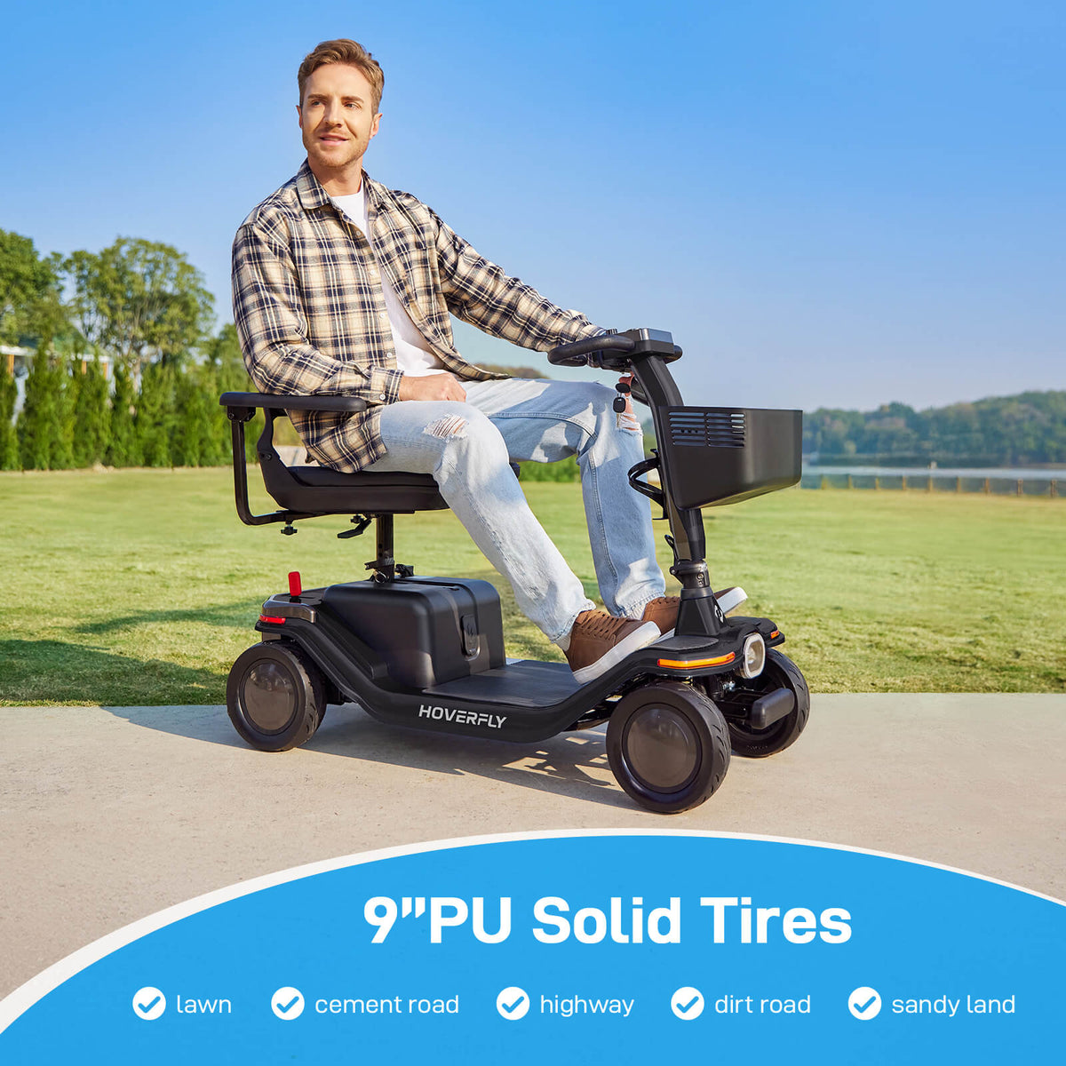 Hoverfly T5 FDA-cleared Electric 4-Wheel Premium Mobility Scooter (🍂Fall Sale)