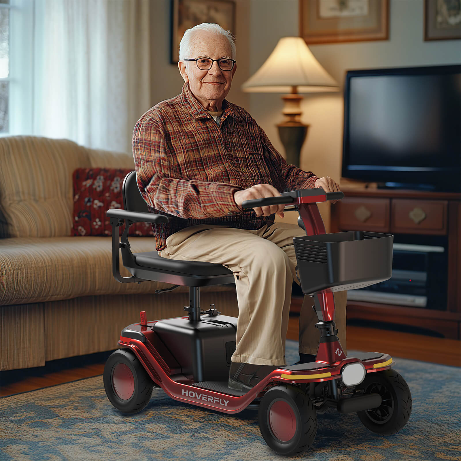 Hoverfly T5 Electric 4-Wheel Premium Mobility Scooter (🔥Limited Time Discount)