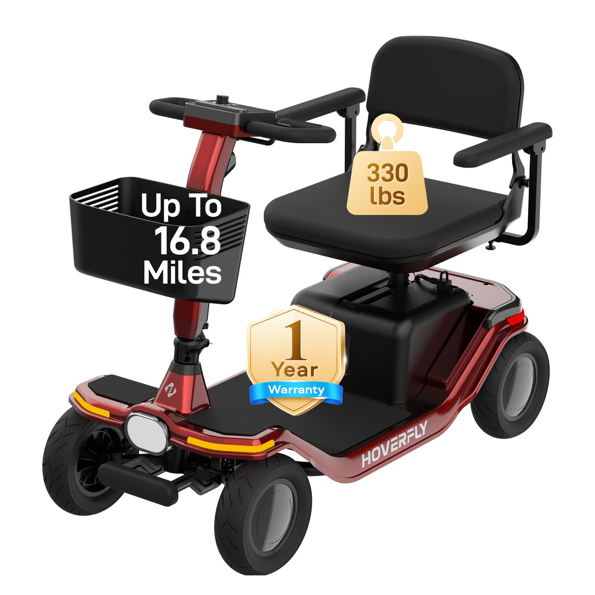 Hoverfly T5 FDA-cleared Electric 4-Wheel Premium Mobility Scooter (🍂Fall Sale)