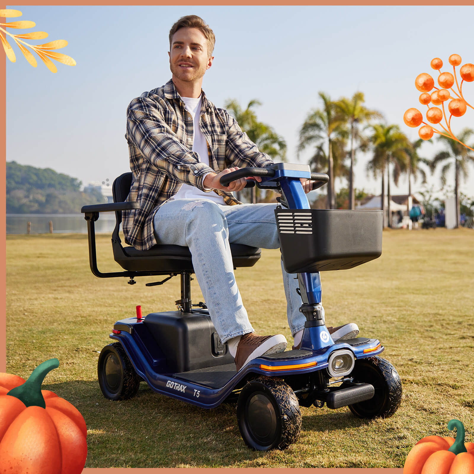 Hoverfly T5 FDA-cleared Electric 4-Wheel Premium Mobility Scooter (🍂Fall Sale)
